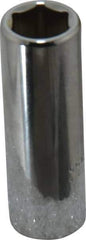 Proto - 3/8" Drive, Deep Hand Socket - 6 Points, 2-1/8" OAL, Chrome Finish - Benchmark Tooling