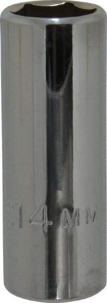 Proto - 3/8" Drive, Deep Hand Socket - 6 Points, 2-1/8" OAL, Chrome Vanadium, Chrome Finish - Benchmark Tooling