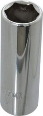 Proto - 3/8" Drive, Deep Hand Socket - 6 Points, 2-3/4" OAL, Chrome Finish - Benchmark Tooling