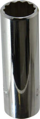 Proto - 5/8", 3/8" Drive, Deep Hand Socket - 12 Points, 2-3/4" OAL, Chrome Vanadium, Chrome Finish - Benchmark Tooling