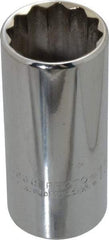 Proto - 15/16", 3/8" Drive, Deep Hand Socket - 12 Points, 2-3/4" OAL, Chrome Finish - Benchmark Tooling