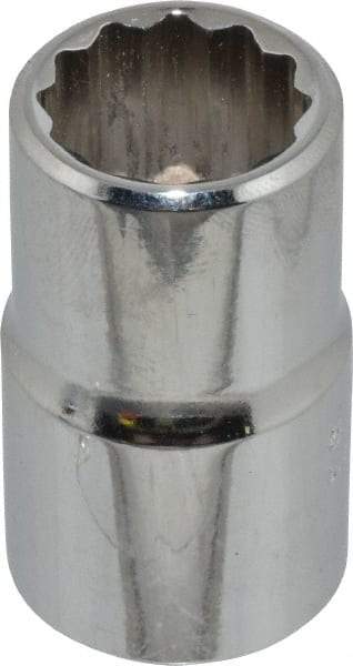 Proto - 9/16", 1/2" Drive, Standard Hand Socket - 12 Points, 1-1/2" OAL, Chrome Finish - Benchmark Tooling