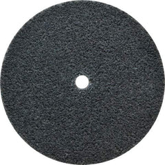 3M - 3" Diam, 1/4" Face Width, 1/4" Center Hole, Fine Grade, Silicon Carbide Deburring Wheel - Unitized, Soft Density 3 Grade, 12,100 RPM - Benchmark Tooling