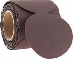 3M - 5" Diam, 180 Grit Aluminum Oxide Adhesive PSA Disc - Very Fine Grade, X Weighted Cloth Backing, For Bench Top Motors, Random Orbital Sanders - Benchmark Tooling