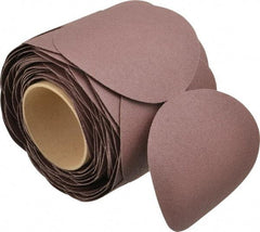 3M - 5" Diam, 100 Grit Aluminum Oxide Adhesive PSA Disc - Fine Grade, X Weighted Cloth Backing, For Bench Top Motors, Random Orbital Sanders - Benchmark Tooling
