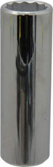 Proto - 1/2" Drive, Deep Hand Socket - 12 Points, 3-1/4" OAL, Chrome Finish - Benchmark Tooling