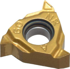 Seco - 11NR Internal Right Hand 48-16 Partial Profile 60° Laydown Threading Insert - Grade CP500, TiAlN/TiN Coated Carbide - Benchmark Tooling