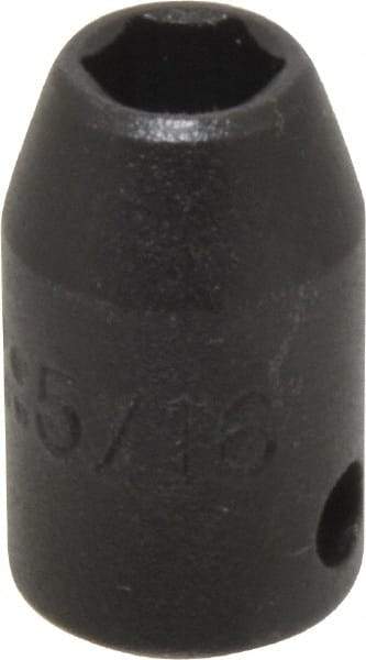 Proto - 3/8" Drive 5/16" Standard Impact Socket - 6 Points, 1-3/32" OAL - Benchmark Tooling