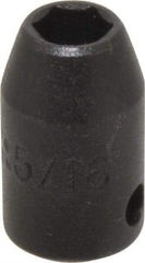Proto - 3/8" Drive 5/16" Standard Impact Socket - 6 Points, 1-3/32" OAL - Benchmark Tooling