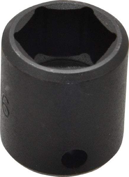 Proto - 3/8" Drive 11/16" Standard Impact Socket - 6 Points, 1-3/32" OAL - Benchmark Tooling