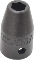 Proto - 1/2" Drive 3/8" Standard Impact Socket - 6 Points, 1-1/2" OAL - Benchmark Tooling