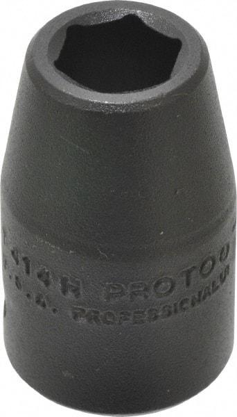 Proto - 1/2" Drive 7/16" Standard Impact Socket - 6 Points, 1-1/2" OAL - Benchmark Tooling