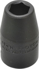 Proto - 1/2" Drive 7/16" Standard Impact Socket - 6 Points, 1-1/2" OAL - Benchmark Tooling
