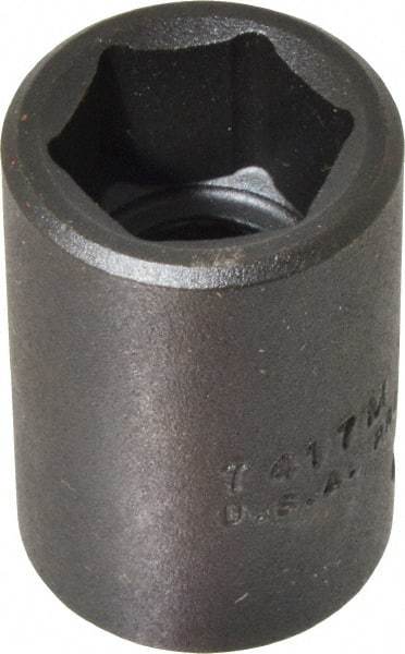 Proto - 1/2" Drive 17mm Standard Impact Socket - 6 Points, 1-1/2" OAL - Benchmark Tooling