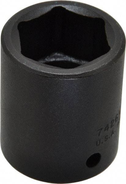 Proto - 1/2" Drive 26mm Standard Impact Socket - 6 Points, 2" OAL - Benchmark Tooling