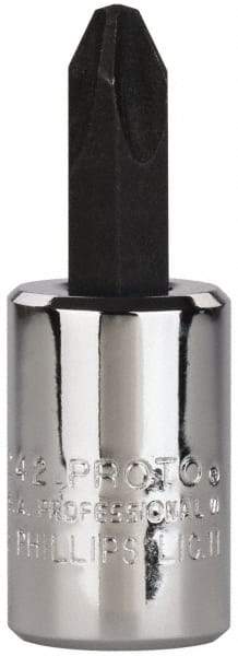 Proto - Screwdriver & Drag Link Sockets Type: Phillips Screwdriver Socket Drive Size (Inch): 3/8 - Benchmark Tooling