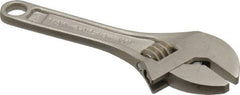 Proto - 1/2" Jaw Capacity, 4" Locking Adjustable Wrench - Steel, Chrome Finish - Benchmark Tooling