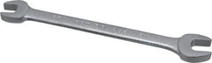 Proto - 3/8" x 7/16" Standard Open End Wrench - 5-3/4" OAL, Double End, Satin Finish, 15° Head Angle - Benchmark Tooling