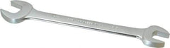 Proto - 5/8" x 3/4" Standard Open End Wrench - 8-9/16" OAL, Double End, Satin Finish, 15° Head Angle - Benchmark Tooling