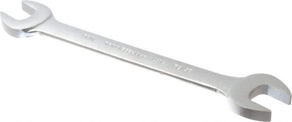 Proto - 11/16" x 25/32" Standard Open End Wrench - 8-7/8" OAL, Double End, Satin Finish, 15° Head Angle - Benchmark Tooling