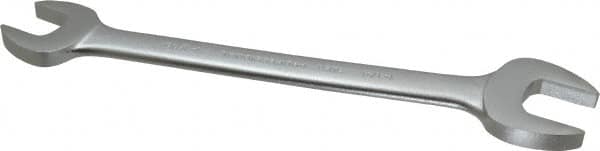 Proto - 1-1/16" x 1-1/4" Standard Open End Wrench - 13-9/16" OAL, Double End, Satin Finish, 15° Head Angle - Benchmark Tooling