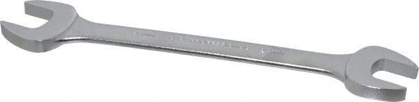 Proto - 24mm x 26mm Standard Open End Wrench - 11-3/8" OAL, Double End, Satin Finish, 15° Head Angle - Benchmark Tooling