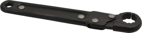 Proto - 1/2", Black Finish, Ratcheting Flare Nut Wrench - 12 Points, 5-7/16" OAL, Steel, Single End Head - Benchmark Tooling