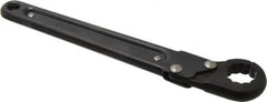 Proto - 13/16", Black Finish, Ratcheting Flare Nut Wrench - 12 Points, 9-3/8" OAL, Steel, Single End Head - Benchmark Tooling