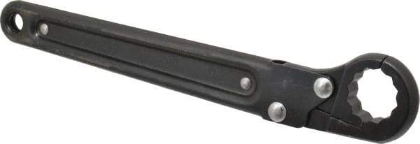 Proto - 7/8", Black Finish, Ratcheting Flare Nut Wrench - 12 Points, 9-3/8" OAL, Steel, Single End Head - Benchmark Tooling