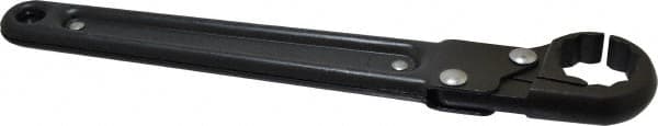 Proto - 1", Black Finish, Ratcheting Flare Nut Wrench - 12 Points, 9-3/8" OAL, Steel, Single End Head - Benchmark Tooling