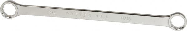 Proto - 11/16" x 3/4" 12 Point Offset Box Wrench - Double End, 11-1/8" OAL, Steel, Polished Finish, 15° Offset - Benchmark Tooling