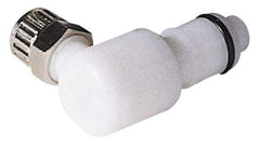 CPC Colder Products - 1/4" Outside Diam, Acetal Push-to-Connect Tube Male Connector - 120 Max psi, White - Benchmark Tooling