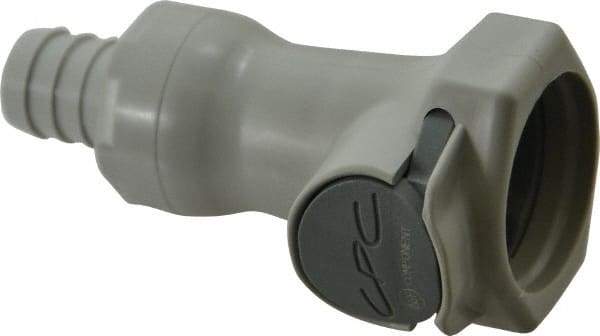 CPC Colder Products - Polypropylene Push-to-Connect Tube Female Connector - 60 Max psi, 1/2" Inside Diam, Gray - Benchmark Tooling