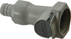 CPC Colder Products - Polypropylene Push-to-Connect Tube Female Connector - 60 Max psi, 1/2" Inside Diam, Gray - Benchmark Tooling