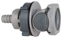 CPC Colder Products - 5/32 x 5/16" Outside Diam, Polypropylene Push-to-Connect Tube Female Connector - 50 Max psi, 3/8" Inside Diam, Gray - Benchmark Tooling