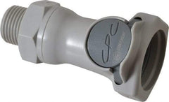 CPC Colder Products - 3/8" Outside Diam, 3/8 NPT, Polypropylene Push-to-Connect Tube Female Connector - 60 Max psi, Gray - Benchmark Tooling