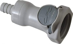 CPC Colder Products - Polypropylene Push-to-Connect Tube Female Connector - 60 Max psi, 3/8" Inside Diam, Gray - Benchmark Tooling