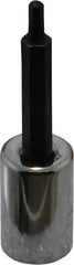 Proto - 3/8" Drive, 1/8" Hex Bit Socket - 2-23/32" OAL, 1-5/8" Bit Length - Benchmark Tooling