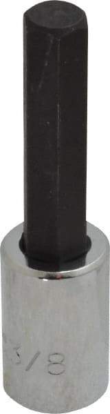 Proto - 3/8" Drive, 3/8" Hex Bit Socket - 2-23/32" OAL, 1-5/8" Bit Length - Benchmark Tooling