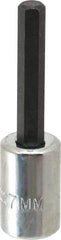 Proto - 3/8" Drive, 7mm Hex Bit Socket - 2-5/8" OAL, 1-5/8" Bit Length - Benchmark Tooling