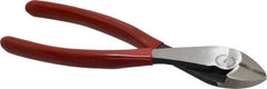 Proto - 7-5/16" OAL, Diagonal Cutter - 23/32" Jaw Length x 7/8" Jaw Width, Round Head, Plastisol Handle - Benchmark Tooling