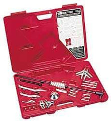 Proto - 19 Piece, 6 Ton Capacity, 7" Spread, General Pupose Puller Set - 8 Jaws, 6" Reach - Benchmark Tooling