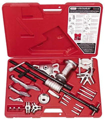 Proto - 22 Piece, 6 Ton Capacity, 7" Spread, Standard Puller Set - 8 Jaws, 6" Reach - Benchmark Tooling