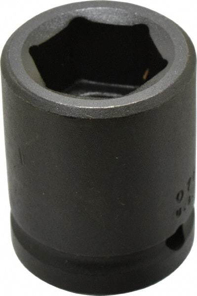 Proto - 3/4" Drive 1" Standard Impact Socket - 6 Points, 2-1/16" OAL - Benchmark Tooling
