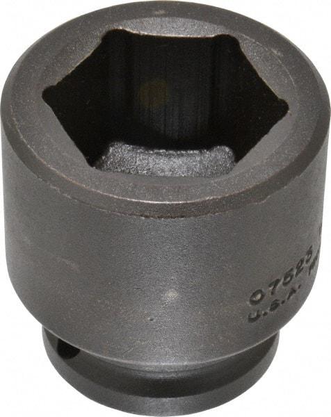 Proto - 3/4" Drive 1-7/16" Standard Impact Socket - 6 Points, 2-5/16" OAL - Benchmark Tooling