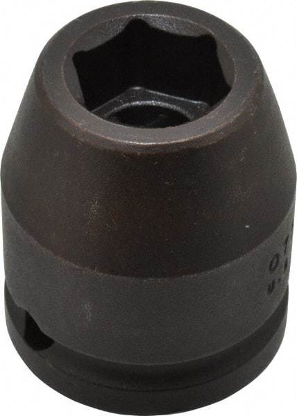 Proto - 3/4" Drive 19mm Standard Impact Socket - 6 Points, 1-59/64" OAL - Benchmark Tooling