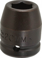 Proto - 3/4" Drive 20mm Standard Impact Socket - 6 Points, 1-59/64" OAL - Benchmark Tooling