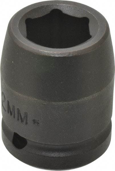 Proto - 3/4" Drive 22mm Standard Impact Socket - 6 Points, 2" OAL - Benchmark Tooling