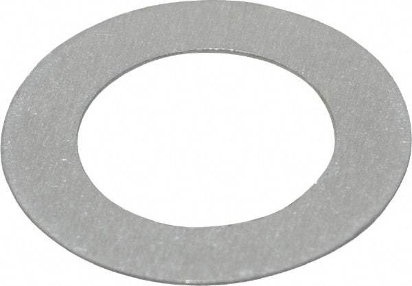 Made in USA - 0.016" Thick, 5/8" Inside x 1" OD, Round Shim - 9/16" Screw, Uncoated Commercial Aluminum - Benchmark Tooling