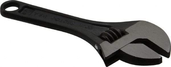 Proto - 1/2" Jaw Capacity, 4" Standard Adjustable Wrench - Steel, Black Finish - Benchmark Tooling